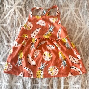 Carter's Coral Fruit Pattern Dress
